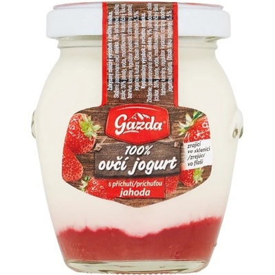 Gazda 100% ovčí jogurt s príchuťou jahoda 125 g