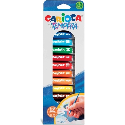 Carioca temperové farby 12 ml 12 ks