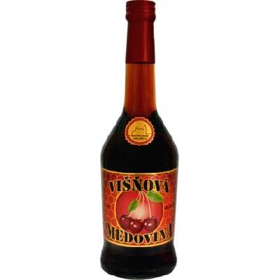Křivoklátská medovina Višňová 18% 0,5 l