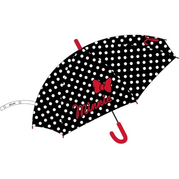 Minnie Mouse Dots deštník dětský manuální černý