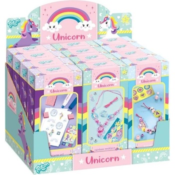 Mini sada na výrobu náramkov náhrdelníkov a pečiatky Jednorožec