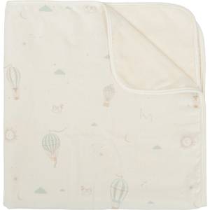Bimbidreams Бебешко одеяло Bimbidreams - Blue Sky, 75 x 75 cm, White/Green (8435629215443) - ozone