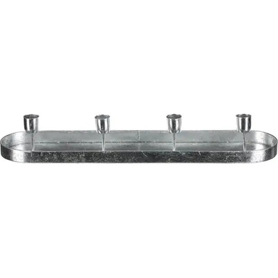 Autronic Svícen kovový UM1033 SIL - stříbrný