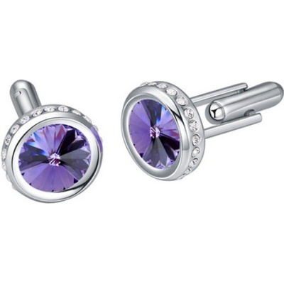 Miranda manžetové knoflík se Swarovski Elements 112405 purple – Zbozi.Blesk.cz