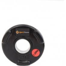 Sportmann Deluxe pogumovaný olympijský disk 1.25 kg 51 mm