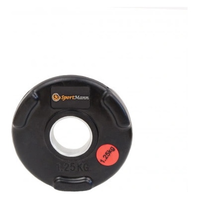 Sportmann Deluxe pogumovaný olympijský disk 1.25 kg 51 mm