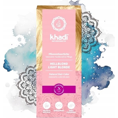 Khadi rastlinná farba na vlasy svetlá blond 100 g