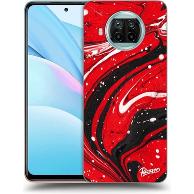 Pouzdro Picasee silikonové Xiaomi Mi 10T Lite - Red black čiré