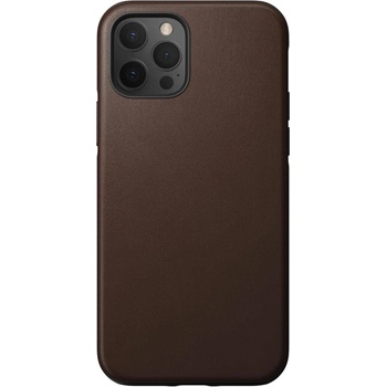 Nomad Leather Rugged Case - кожен (естествена кожа) кейс за iPhone 12, iPhone 12 Pro (кафяв)