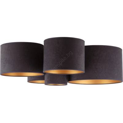 Duolla - Плафон ROLLER PENTO 5xE27/60W/230V антрацит (DU600484)