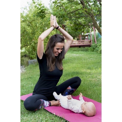 Jsem máma Funkční kojicí tričko modal černé