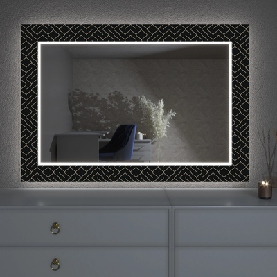 Artalo LED zrcadlo s dekorem D13 50 x 50 cm