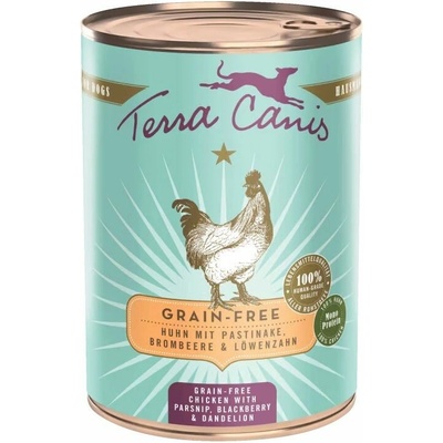 Terra Canis ﻿Grain-free Chicken with parsnip blackberry & dandelion 400 g
