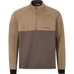 Vaude Мъжка фланелка с дълъг ръкав за колоездене Vaude Qimsa Halfzip L/S Shirt Cycling jersey - Oat - размер XL (056-3818-0514)