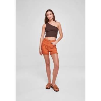 Urban Classics Дамски къс топ в кафяв цвят Urban Classics Ladies Cropped TopUB-TB2609-00075 - Кафяв, размер L