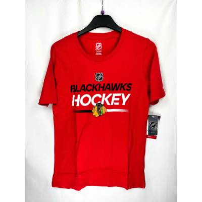 Outerstuff dětské tričko Chicago Blackhawks Apro Wordmark Ss Ctn Tee