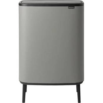 Brabantia Кош за смет Brabantia Bo Touch Hi 60L, Mineral Concrete Grey (1001262)