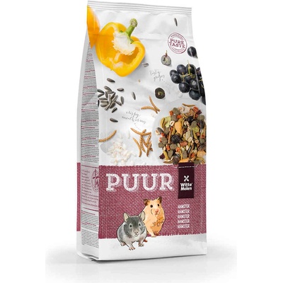 Duvo Plus Witte Molen Puur Hamster& Friends - Пълноценна храна за хамстери с плодове, зеленчуци и ядки 8 кг
