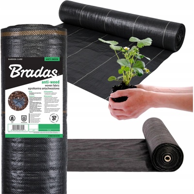 Bradas Tkaná mulčovací textilie 0,4 x 100 m 70 g/m² černá – Zboží Dáma
