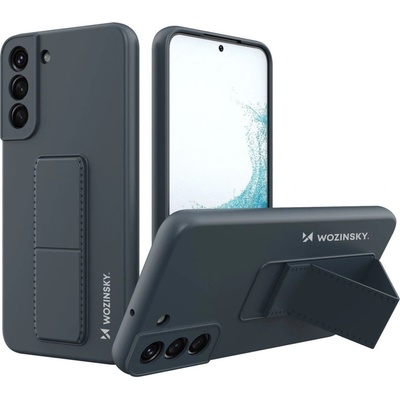 Wozinsky Силиконов кейс Wozinsky Kickstand със стойка за Samsung Galaxy S22 +, Син (9145576247648)