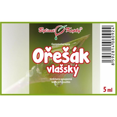 Orech kráľovský púčiky gemmoterapie 5 ml