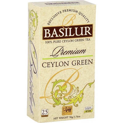 Basilur Premium Ceylon Green 25 x 2 g