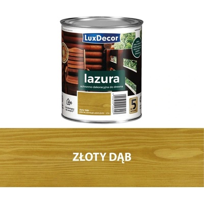 Lazura na dřevo Luxdecor 4,5 l Zlatý dub