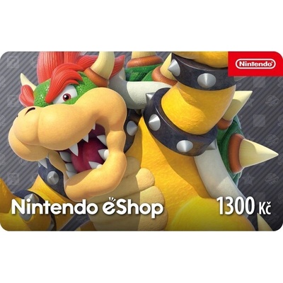 Nintendo dárková karta 1300 Kč