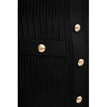 GUESS Рокля Marciano Guess JANET в черно къса с кройка по тялото 5YGK62 5881Z (5YGK62.5881Z)