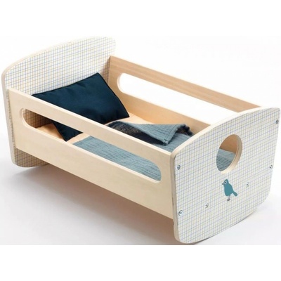 Djeco Dolls Bed time Rocking bed Blue Night