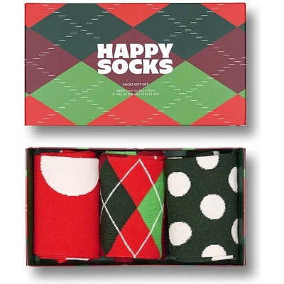 Happy Socks Чорапи Happy Socks Holiday Classics (3 чифта) (XHCG08.4300.M)