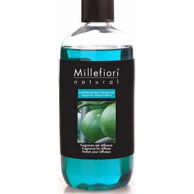 Millefiori Natural Mediterranean Bergamot Stredomorský bergamot náplň difuzéra pre vonná steblá 500 ml