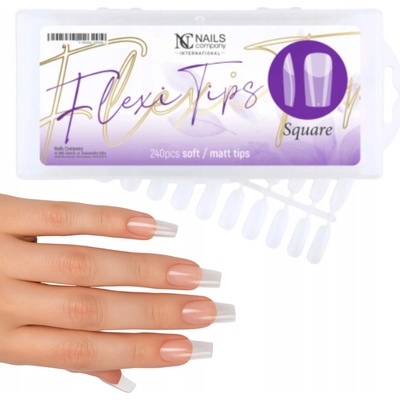 Nails Company Formy Flexi Tips Square 240 ks