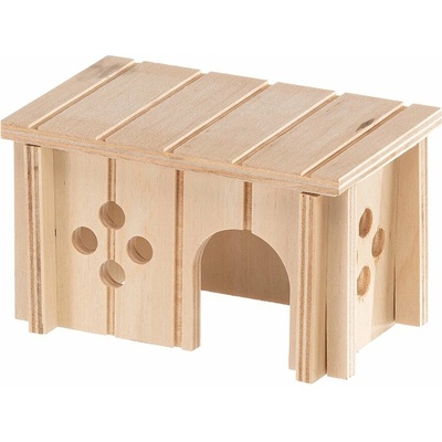 Ferplast drevený domček pre myši SIN 4641 12,5 x 7,5 x 7 cm