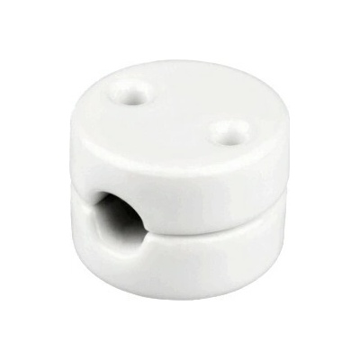 Elhard Držák na kabel, nástěnný Retro Keramik, 28x18mm, bílý KP1003W