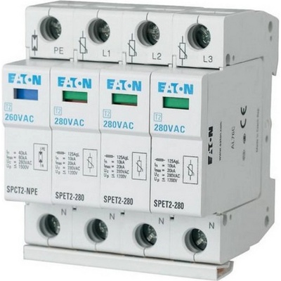 Eaton Защитa от пренапрежение EATON SPET2-280/3+NPE, 168700 - 3P+N, 280VAC, 4x10kA (168700)