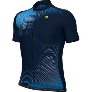 Alé Мъжка фланелка с къс ръкав за колоездене Alé Optical S/S Jersey Cycling jersey - Blue (056-3001-0113)