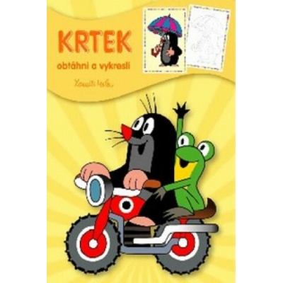 Krtek Obtáhni a vykresli omalovánka