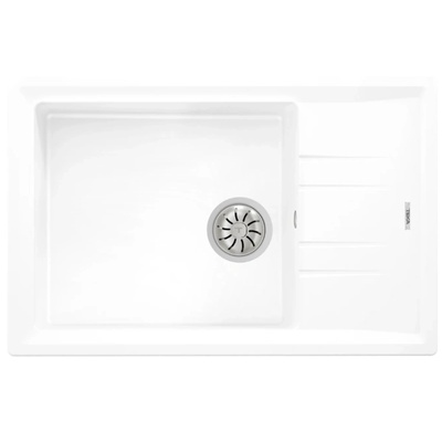 Teka Мивка Teka Stone 60 S-TG, Гранит, Обръщаема, За шкаф, 60 см, Бял (115330033)