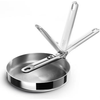 Joseph Joseph Тиган за пържене SPACE 1000023 20 см, сребърен, неръждаема стомана, Joseph Joseph (JS1000023)