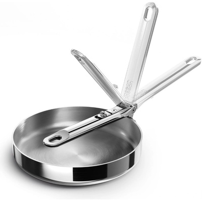 Joseph Joseph Тиган за пържене SPACE 1000023 20 см, сребърен, неръждаема стомана, Joseph Joseph (JS1000023)