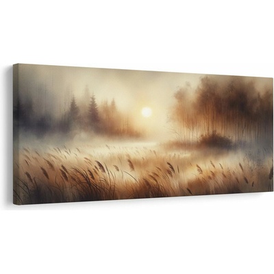 Obraz mlha nad rákosím - 140x70