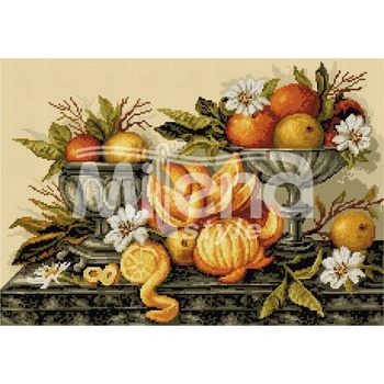 Milena Style Натюрморт с портокали - гоблен със схема конци Ariadna 1: 1
