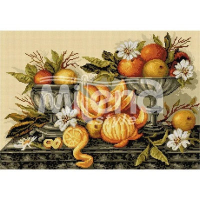 Milena Style Натюрморт с портокали - гоблен със схема конци Ariadna 1: 1