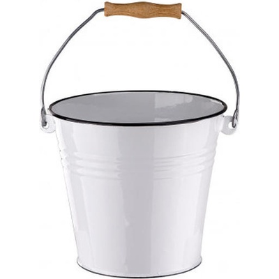 Dema 15146D Smaltované vedro na vodu 5 l biele