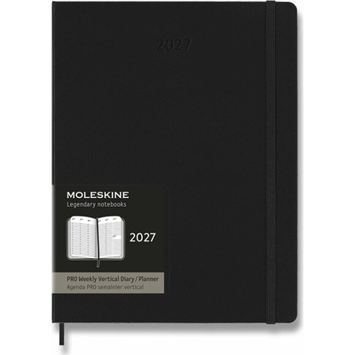 Moleskine PRO A4 Týždenný 2027 Čierny