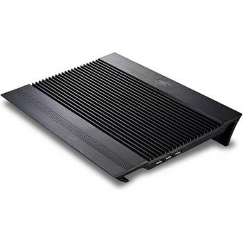Deepcool N8 Laptop Cooling Stand With Two 14 cm Fans - охлаждаща ергономична поставка за Mac и преносими компютри (черен)