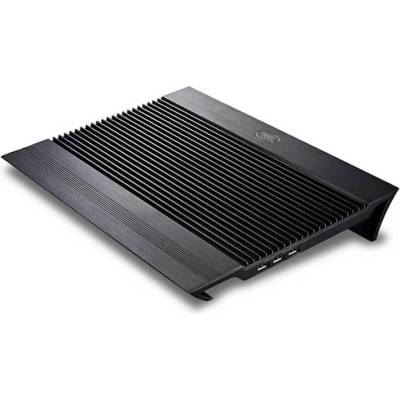 Deepcool N8 Laptop Cooling Stand With Two 14 cm Fans - охлаждаща ергономична поставка за Mac и преносими компютри (черен)