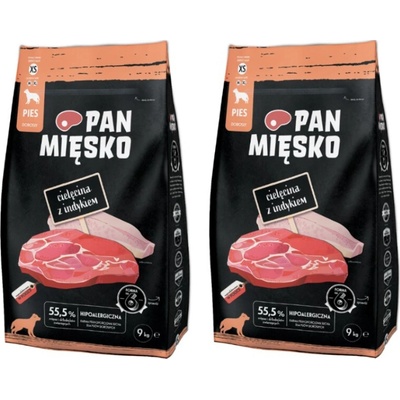 Pan Mięsko Teľacie mäso s morkou XS 2 x 9 kg