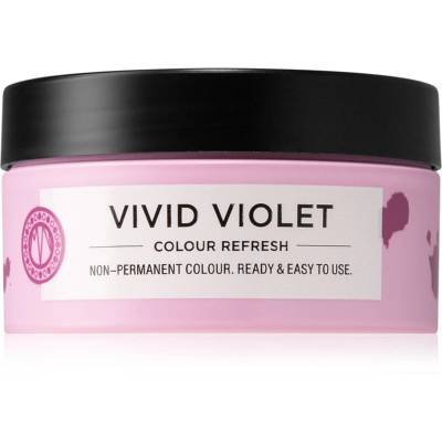 Maria Nila Colour Refresh Vivid Violet нежна подхранваща маска без перманентни цветови пигменти издържа 4 - 10 измивания 0.22 100ml